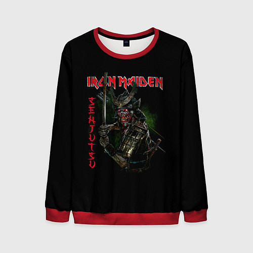 Мужской свитшот Iron Maiden Senjutsu samurai / 3D-Красный – фото 1