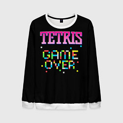 Свитшот мужской Tetris - Game Over, цвет: 3D-белый