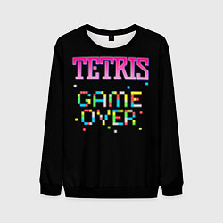 Свитшот мужской Tetris - Game Over, цвет: 3D-черный