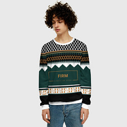 Свитшот мужской FIRM как свитер из 90х, цвет: 3D-белый — фото 2