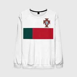 Свитшот мужской Форма Португалии ЧМ 2022 выезд, цвет: 3D-белый