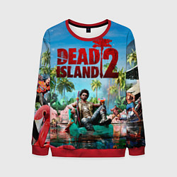 Свитшот мужской Dead island two, цвет: 3D-красный