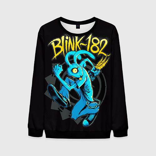 Мужской свитшот Blink 182 rabbit / 3D-Черный – фото 1