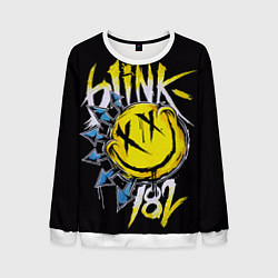 Свитшот мужской Блинк смайл, цвет: 3D-белый