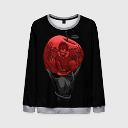 Свитшот мужской Рюк и красное яблоко, цвет: 3D-меланж