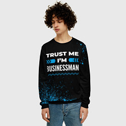 Свитшот мужской Trust me Im businessman dark, цвет: 3D-черный — фото 2