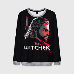 Свитшот мужской Witcher art, цвет: 3D-меланж