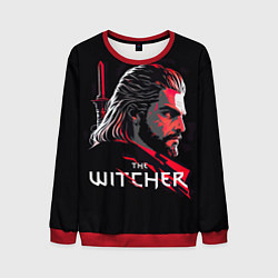 Свитшот мужской Witcher art, цвет: 3D-красный