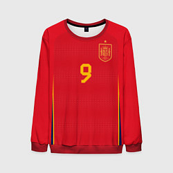 Свитшот мужской Гави ЧМ 2022 сборная Испании, цвет: 3D-красный