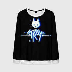 Мужской свитшот Stray blue glitch