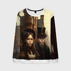 Свитшот мужской Victorian boy and girl, цвет: 3D-белый