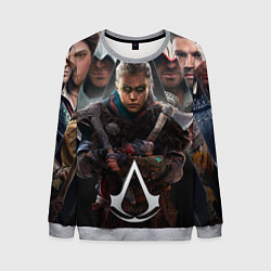 Свитшот мужской Assassins Creed Eivor, цвет: 3D-меланж