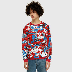 Свитшот мужской Старая добрая Англия, цвет: 3D-красный — фото 2