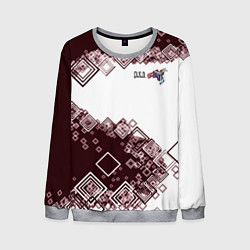 Свитшот мужской Сноуборд Кролик, цвет: 3D-меланж