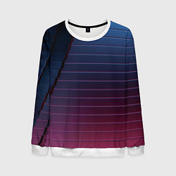 Мужской свитшот Абсрактная лестничная тёмно-синяя текстура