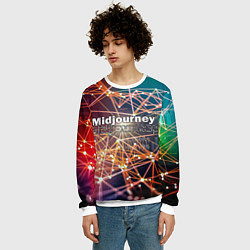 Свитшот мужской Midjourney neuronet, цвет: 3D-белый — фото 2