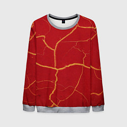 Мужской свитшот Красный текстурный узор