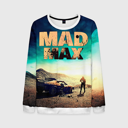 Мужской свитшот Mad Max / 3D-Белый – фото 1
