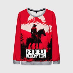 Свитшот мужской Red Dead Redemption, mountain, цвет: 3D-меланж