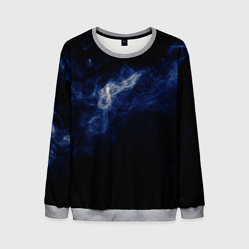 Мужской свитшот Синее пламя / 3D-Меланж – фото 1