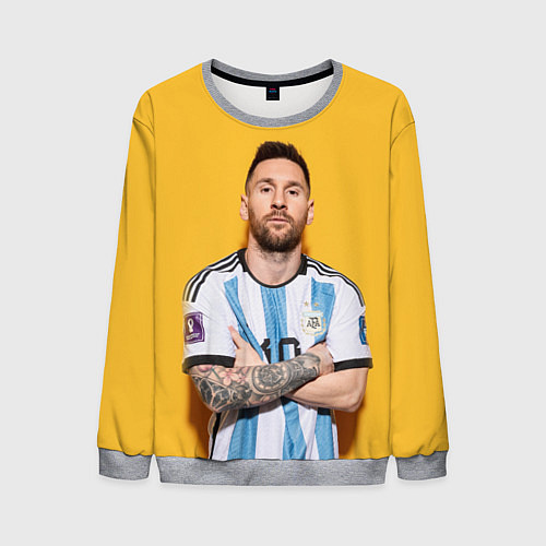 Мужской свитшот Lionel Messi 10 / 3D-Меланж – фото 1