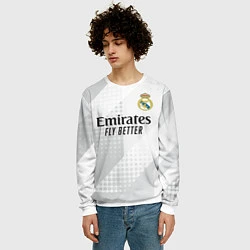 Свитшот мужской ФК Реал Мадрид, цвет: 3D-белый — фото 2