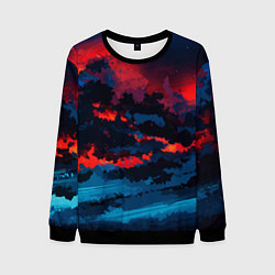 Мужской свитшот Абстрактное небо на закате