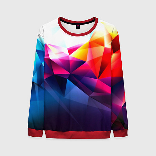 Мужской свитшот Poly stiil collection / 3D-Красный – фото 1