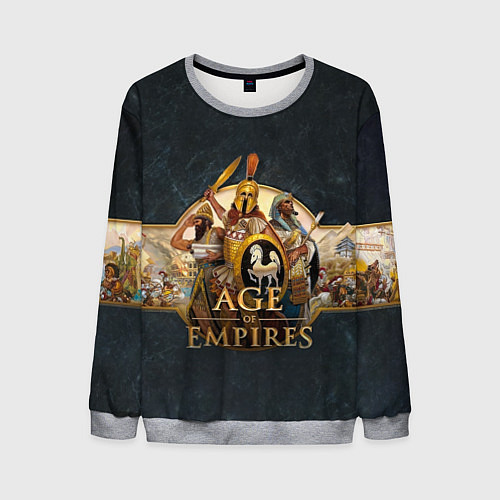 Мужской свитшот Age of Empires Эпоха империй / 3D-Меланж – фото 1