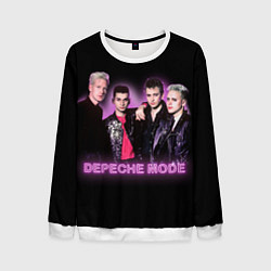 Свитшот мужской 80s Depeche Mode neon, цвет: 3D-белый