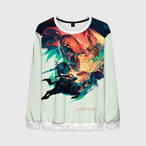 Мужской свитшот Elden Ring great runes / 3D-Белый – фото 1