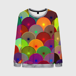 Свитшот мужской Multicolored circles, цвет: 3D-меланж