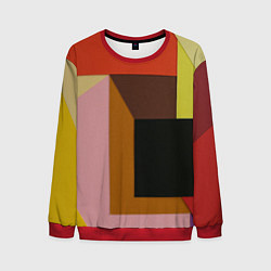 Мужской свитшот Геометрическое множество разноцветных фигуры