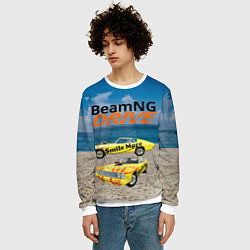 Свитшот мужской BeamNG drive, цвет: 3D-белый — фото 2
