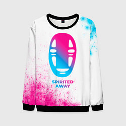 Мужской свитшот Spirited Away neon gradient style