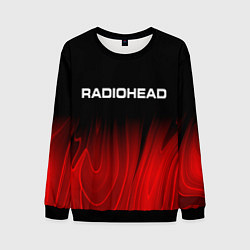 Мужской свитшот Radiohead red plasma