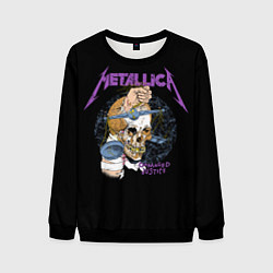 Свитшот мужской Metallica - damaged justice, цвет: 3D-черный