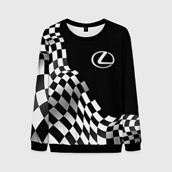 Свитшот мужской Lexus racing flag, цвет: 3D-черный