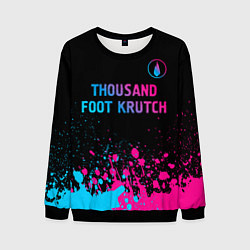 Мужской свитшот Thousand Foot Krutch - neon gradient: символ сверх