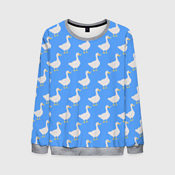 Мужской свитшот Домашний гусь вооружен ножом