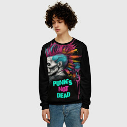 Свитшот мужской Punks not dear, цвет: 3D-черный — фото 2