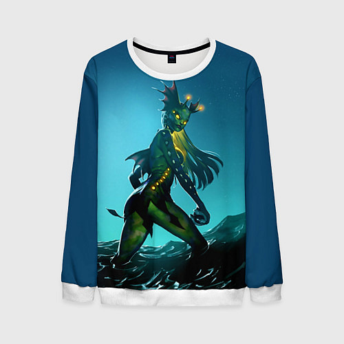 Мужской свитшот Subnautica русалка / 3D-Белый – фото 1