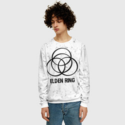 Свитшот мужской Elden Ring glitch на светлом фоне, цвет: 3D-белый — фото 2