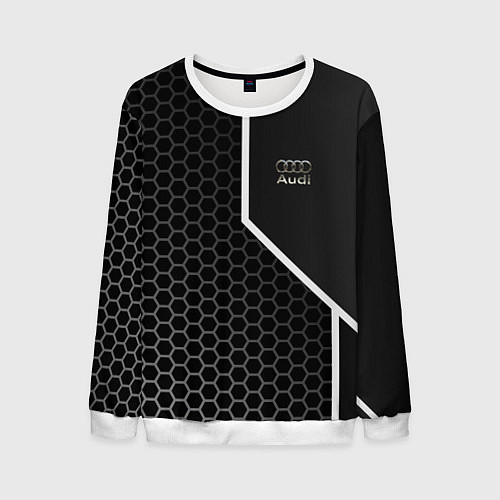 Мужской свитшот Audi sign / 3D-Белый – фото 1