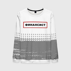 Мужской свитшот Финансист в рамке красного цвета