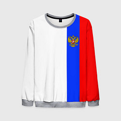 Свитшот мужской Цвета России - герб, цвет: 3D-меланж