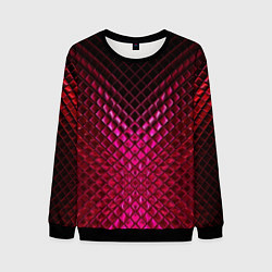 Свитшот мужской Рубиновая змеиная кожа, цвет: 3D-черный