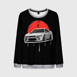 Свитшот мужской Nissan Silvia S14 - Japan style, цвет: 3D-меланж