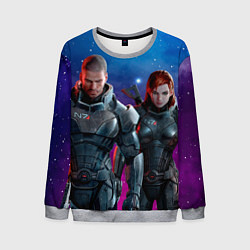 Свитшот мужской Mass Effect N7 space, цвет: 3D-меланж