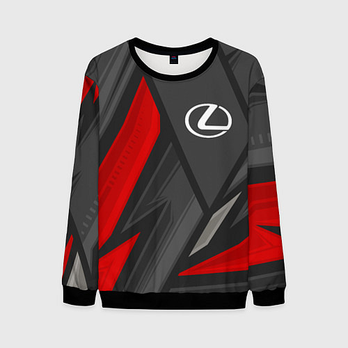 Мужской свитшот Lexus sports racing / 3D-Черный – фото 1